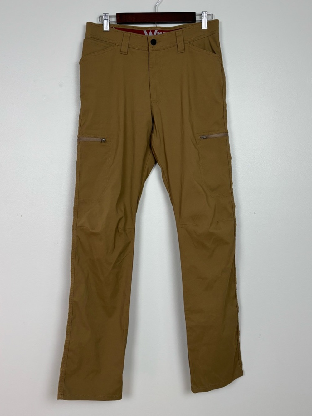 Wrangler Pants Mens 30x32 Brown Outdoor All Terrain Cargo Outdoors Gorp Core